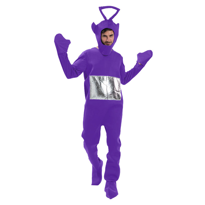 Tinky Winky Costume Purple Teletubby Halloween Cosplay Suit for Adults - CrazeCosplay