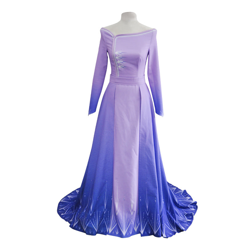 Frozen 2 Elsa Purple Dress Cosplay Costume - CrazeCosplay