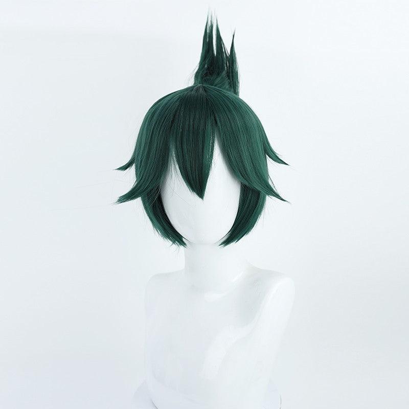 Kiriko Overwatch Deep Green High Ponytail Cosplay Wig