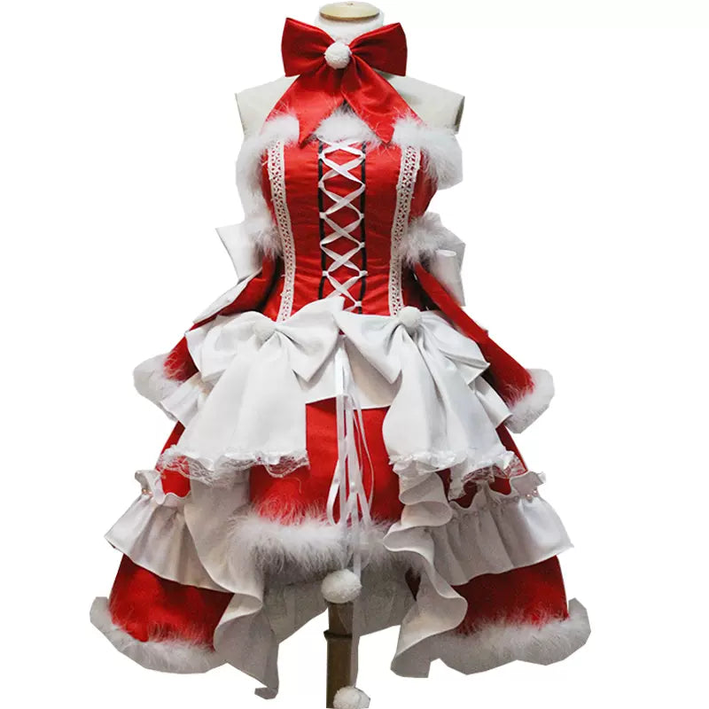 Christmas Costume Red Lolita Dress Cosplay Costume