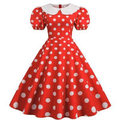 Betty Boop Polka Dot Dress Halloween Cosplay Outfit for Adult - CrazeCosplay