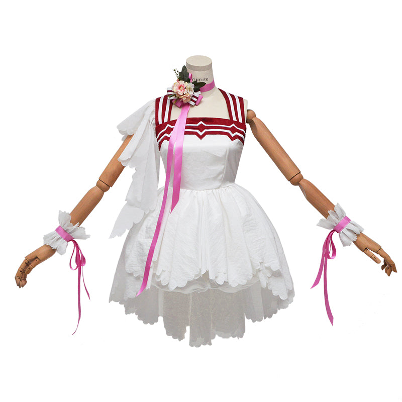 Cardcaptor Sakura: Clear Card Sakura Kinomoto Wedding Dress Cosplay Costume - CrazeCosplay