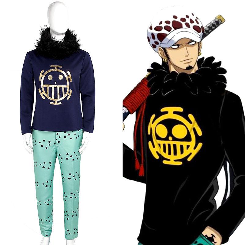 One Piece Trafalgar Surgeon of Death Cosplay Costume Treasure Cruise Law Outfits for Halloween