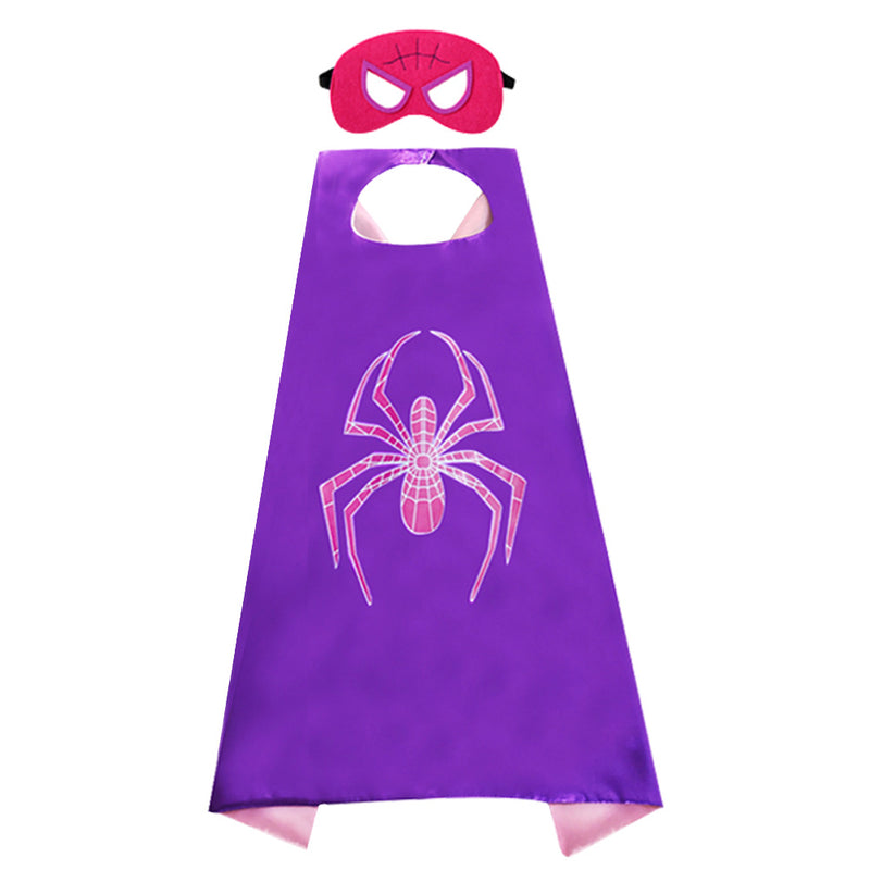 Ghost Spider Costume Gwen Halloween Cape for Child Kids - CrazeCosplay
