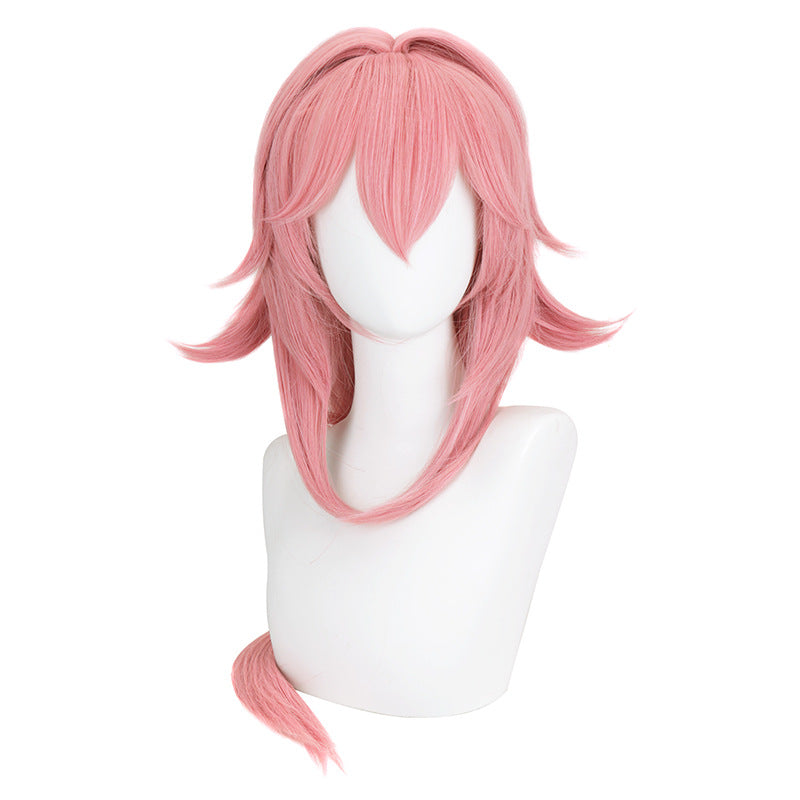 Genshin Impact Yae Miko Cosplay Wig Pink Long Hair - CrazeCosplay