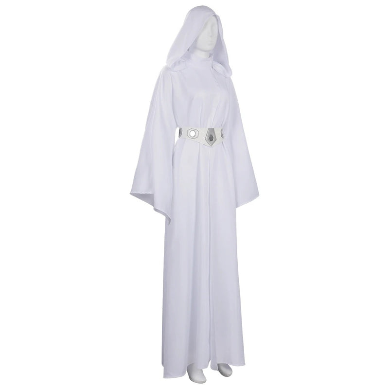 Star Wars Princess Leia White Dress Halloween Cosplay Costume