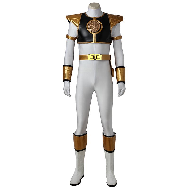 Mighty Morphin Power Rangers White Ranger Cosplay Costume - CrazeCosplay
