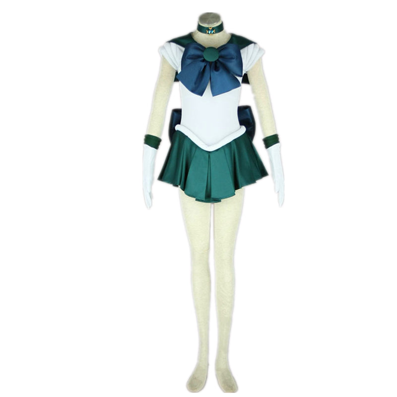 Sailor Moon Sailor Neptune Kaiou Michiru Cosplay Halloween Costume - CrazeCosplay