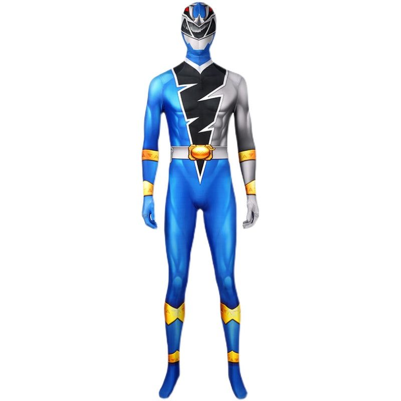 Power Rangers Dino Fury Blue Ranger Cosplay Costume - CrazeCosplay