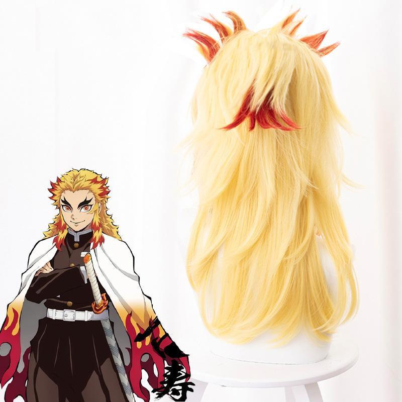 Demon Slayer Rengoku Kyoujurou Cosplay Wig