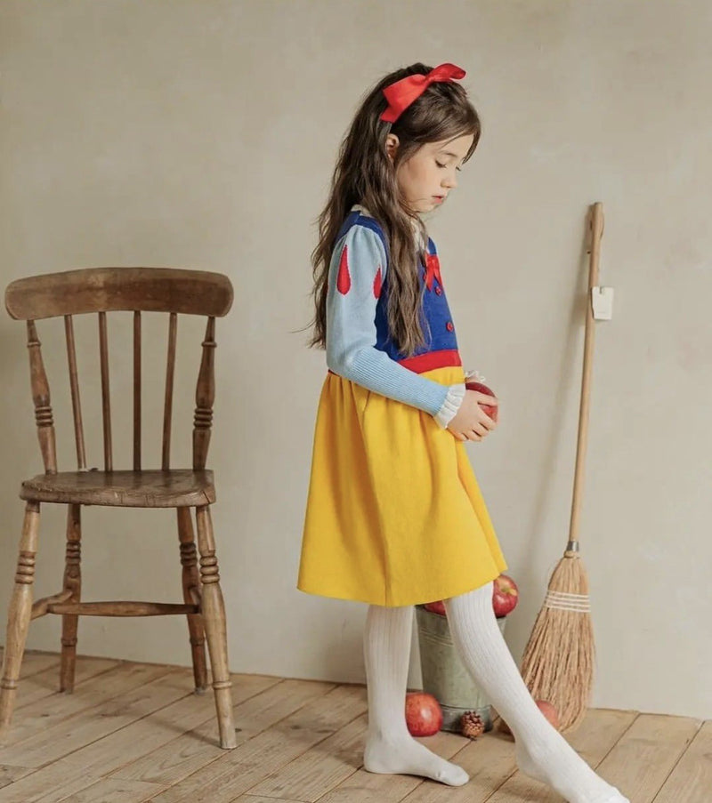 Snow White Sweater Dress Child Favorite Book Characters Halloween Cosplay 4t Costume - CrazeCosplay