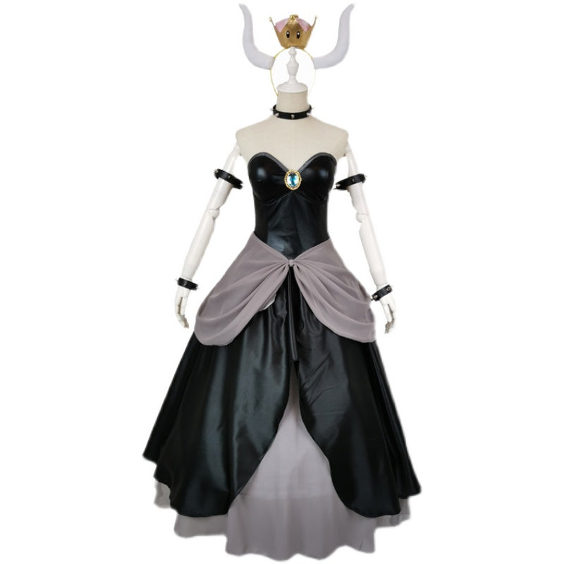 Super Mario Odyssey Kuppa Hime Bowsette Princess Cosplay Costume - CrazeCosplay