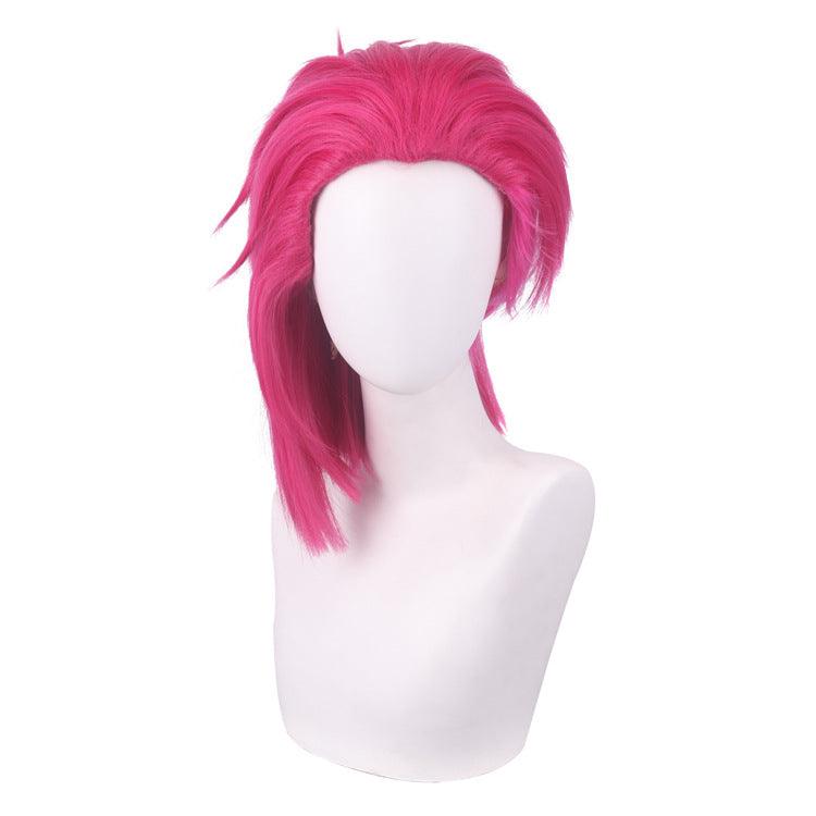 League of Legends Arcane Vi Pink Long Cosplay Wig