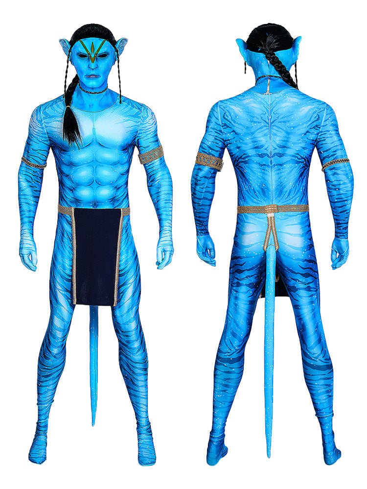 Avatar The Way of Water Jake Sully Halloween Cosplay Bodysuit Jumpsuit for Adults - CrazeCosplay