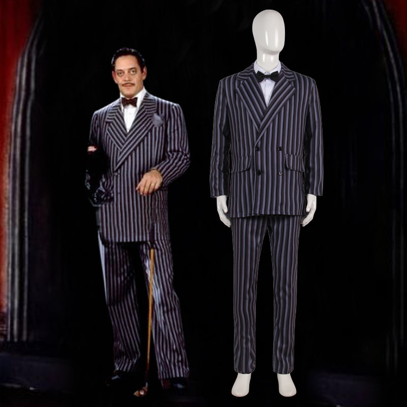 Gomez Addams Suit The Addams Family Halloween Cosplay Costume
