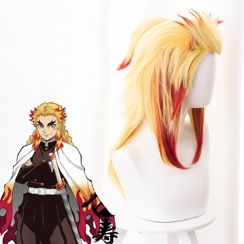 Demon Slayer Rengoku Kyoujurou Cosplay Wig
