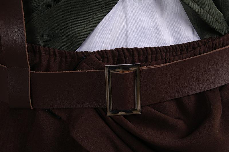 Levi Ackerman Cosplay Costume Halloween Outfit - CrazeCosplay