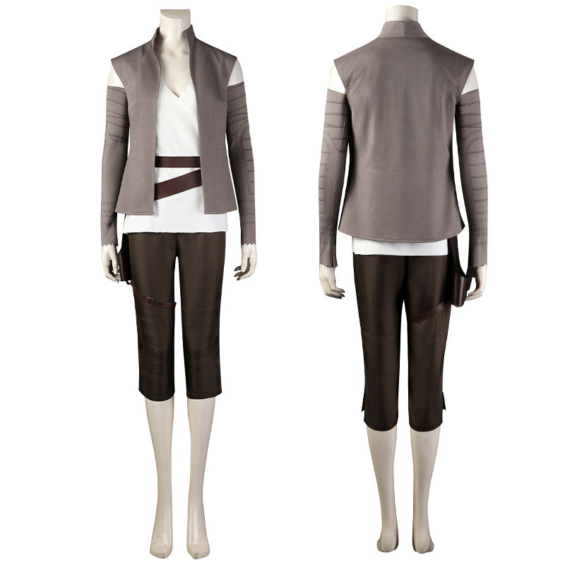 SW 8 The Last Jedi Rey Outfit Cosplay Costume