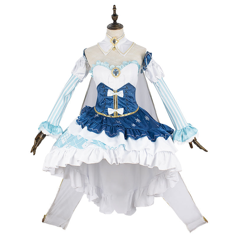 Snow Miku Dress Cosplay Costume Vocaloid Outfit - CrazeCosplay
