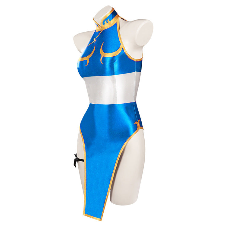 Street Fighter SF Chun Li Swimsuit Cosplay Costume