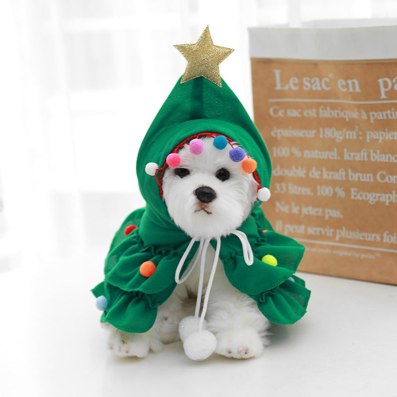 Dog Puppy Christmas Tree Costume Cat Xmas Outfit - CrazeCosplay