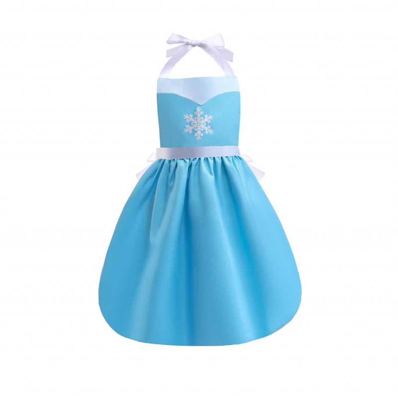 Toddler Frozen Elsa Apron Cosplay Dress Storybook Character Day Costume for Halloween - CrazeCosplay