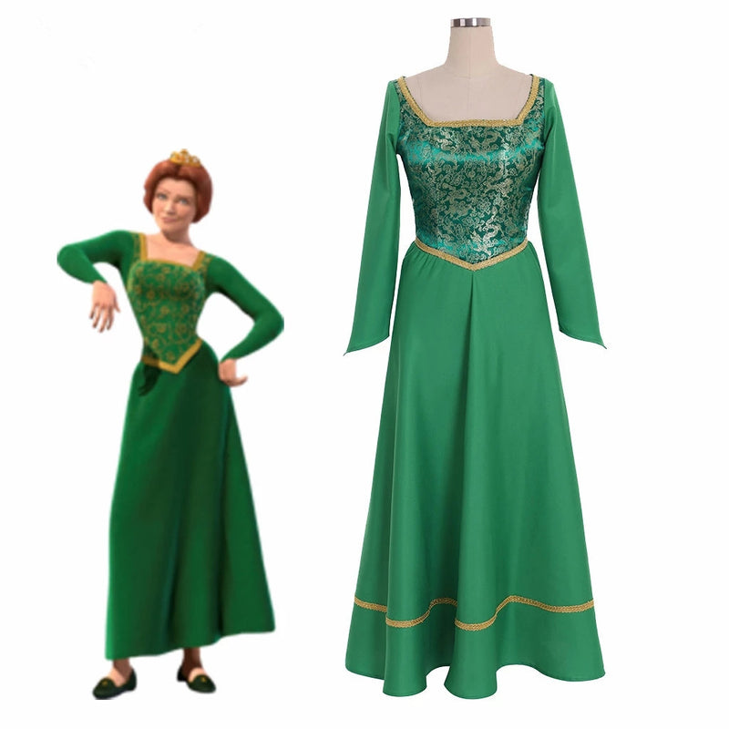Princess Fiona Costume Shrek Cosplay Costume Halloween Suit
