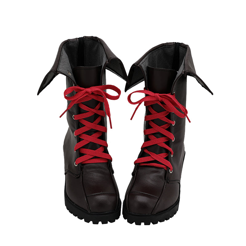 League Of Legends LOL Loose Cannon Jinx Brown Shoes Cosplay Boots - CrazeCosplay