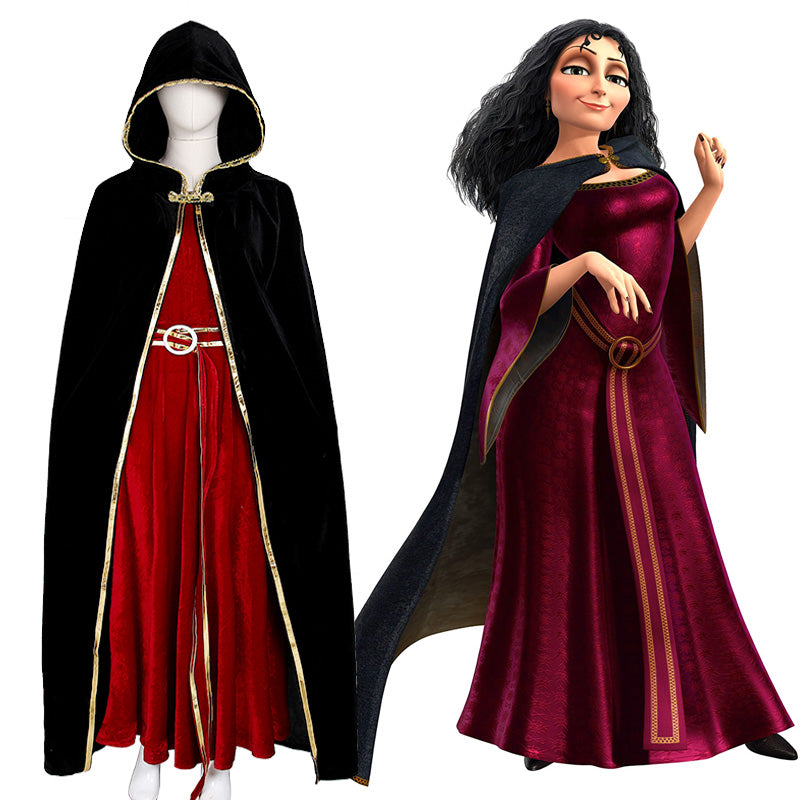 Adult Rapunzel Mother Gothel Costumes Plus Size Fancy Dress - CrazeCosplay