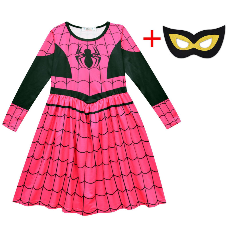 Spider Girl Dress Pink Halloween Cosplay Costume for Toddler Child - CrazeCosplay