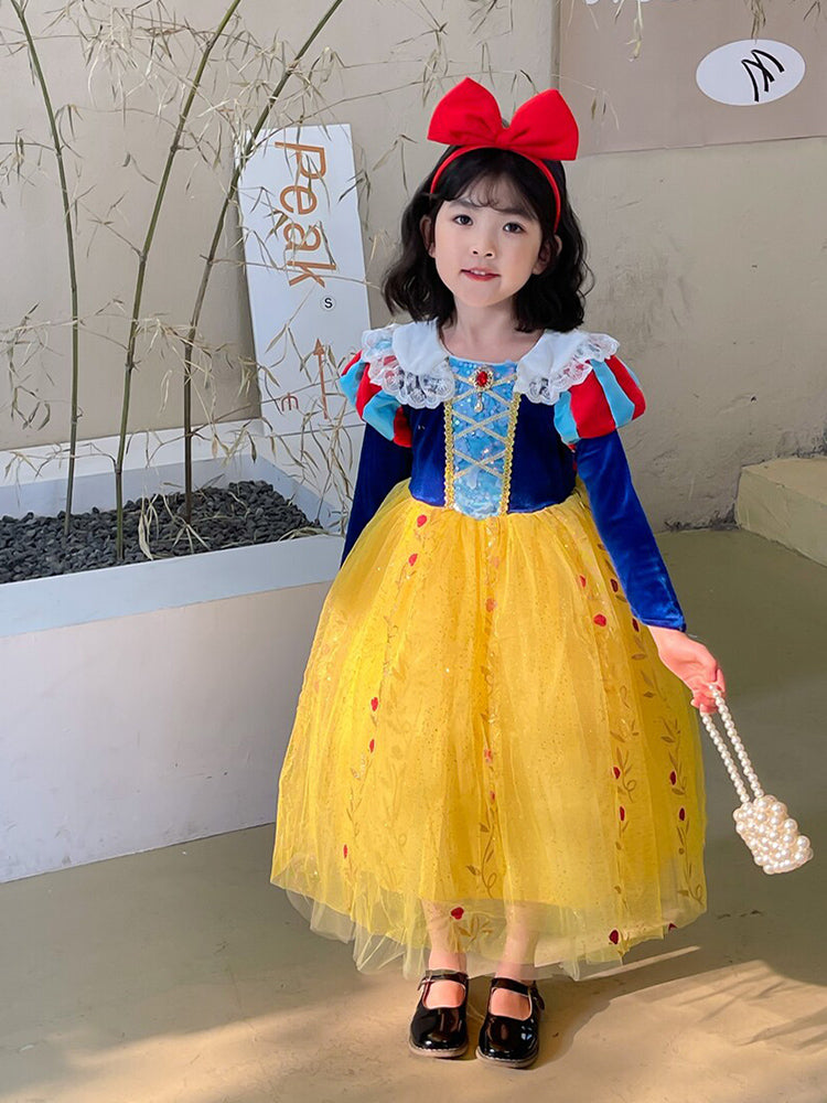 Toddler Snow White Long Sleeve Costume 5t Storybook Character Costumes Halloween Cosplay Dress - CrazeCosplay