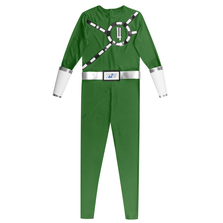 Power Rangers Ressha Sentai ToQger Ressha 4 Green Cosplay Costume - CrazeCosplay
