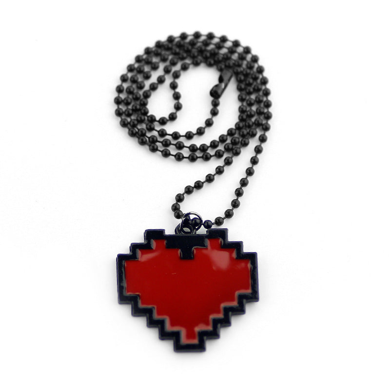 Undertale Cosplay Necklace Red Heart Chain Halloween Accessories