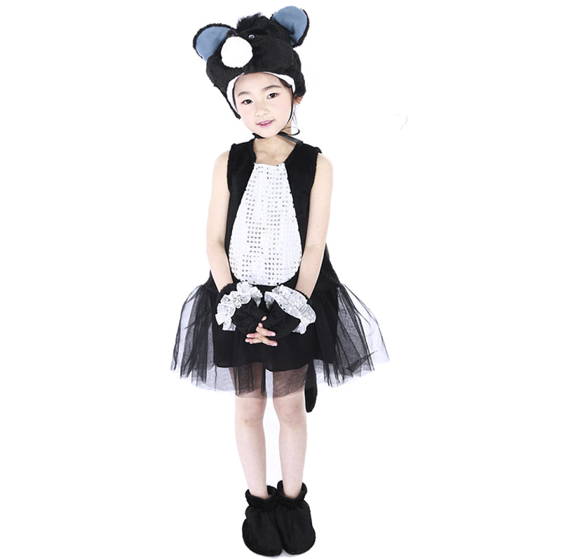 Three Blind Mice Costume Halloween Outfit Cosplay Dress for Girls Children - CrazeCosplay