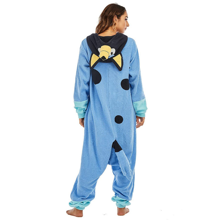 Adult Bluey Pajamas Nightwear Onesies Halloween Cosplay Costume - CrazeCosplay