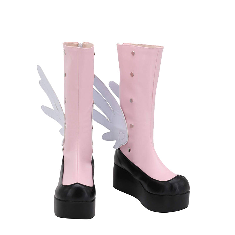 Cardcaptor Sakura: Clear Card Sakura Kinomoto EP2 Pink Shoes Cosplay Boots - CrazeCosplay