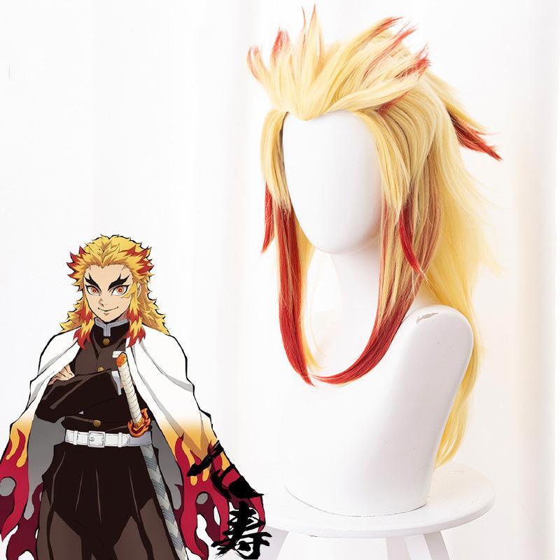Demon Slayer Rengoku Kyoujurou Cosplay Wig