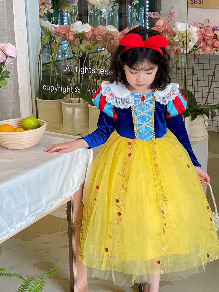 Toddler Snow White Long Sleeve Costume 5t Storybook Character Costumes Halloween Cosplay Dress - CrazeCosplay