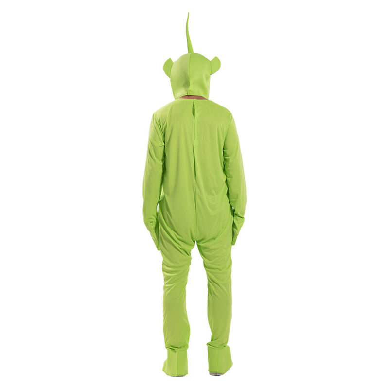 Dipsy Teletubbies Costume Green Teletubby Halloween Suit Full Set for Adults Men - CrazeCosplay