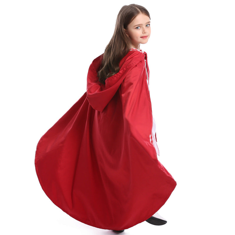 Little Red Riding Hood Costume 3t Cosplay Outfit Halloween Dress for Kids - CrazeCosplay