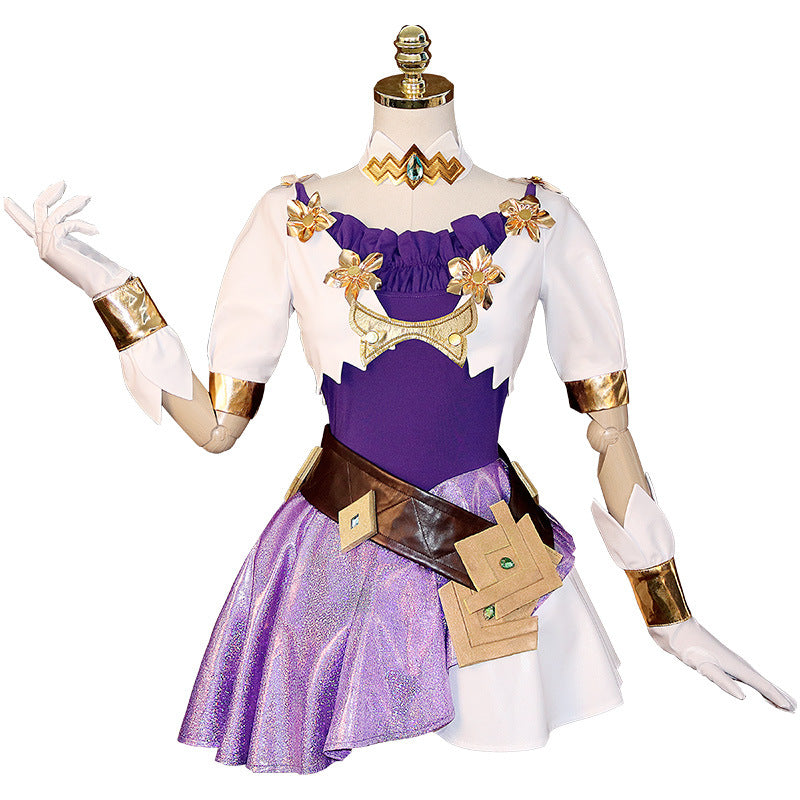 League Of Legends LOL The Starry-Eyed Songstress Seraphine Cosplay Costume - CrazeCosplay