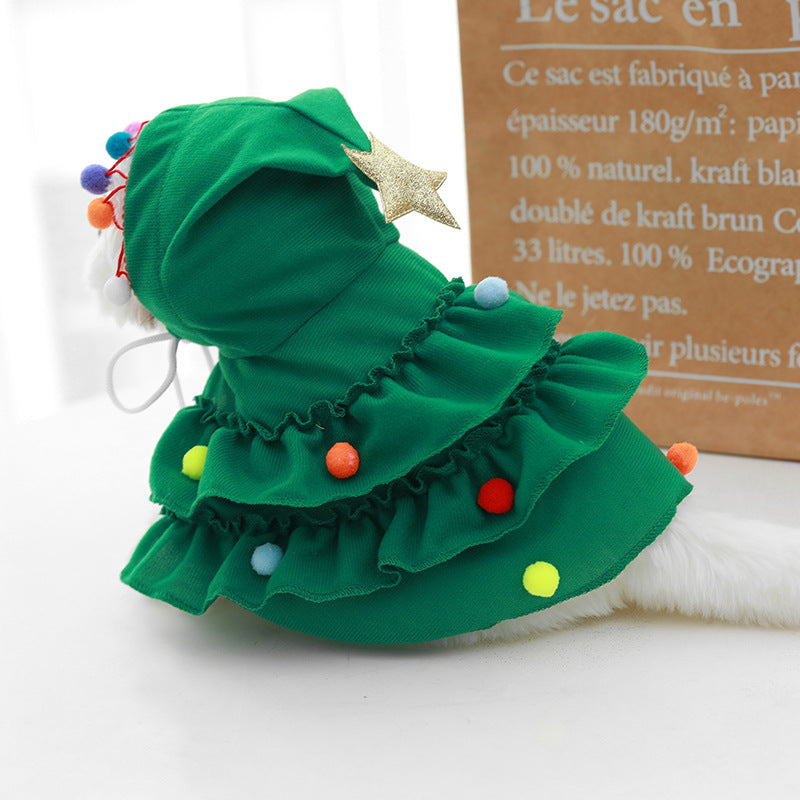 Dog Puppy Christmas Tree Costume Cat Xmas Outfit - CrazeCosplay