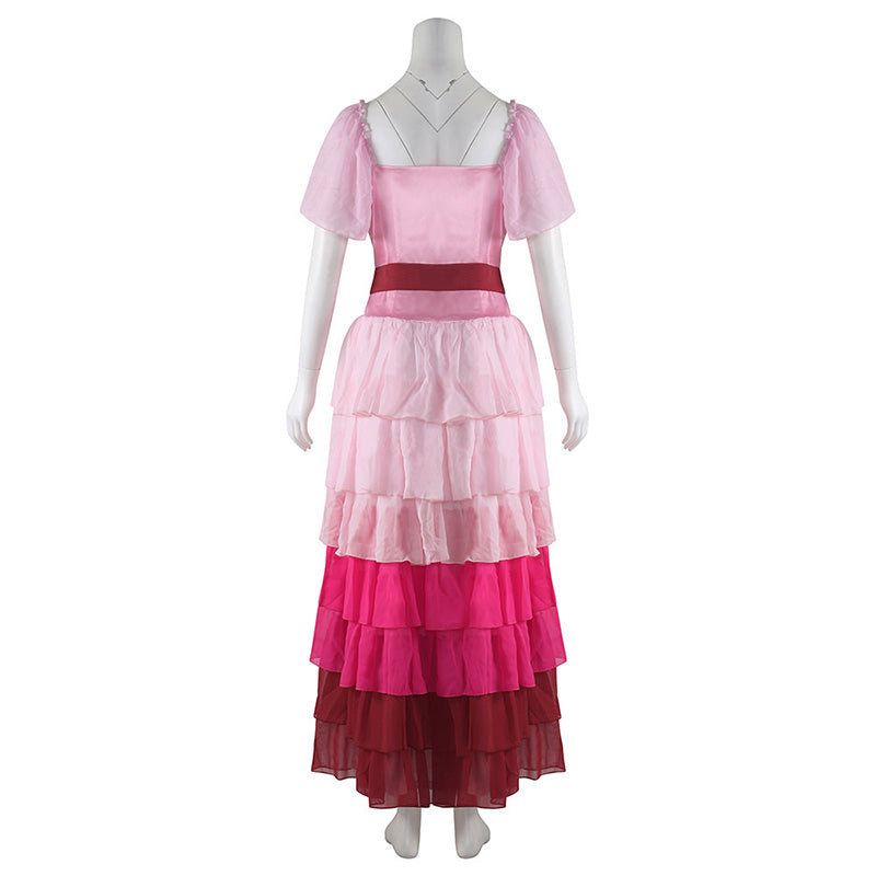 Harry Potter Hermione Dress Christmas Ball Pink Dress Cosplay Costume