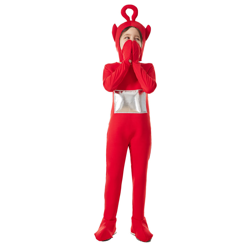 Po Teletubby Costume Teletubbies Onesie Halloween Outfit for Boys Girls - CrazeCosplay