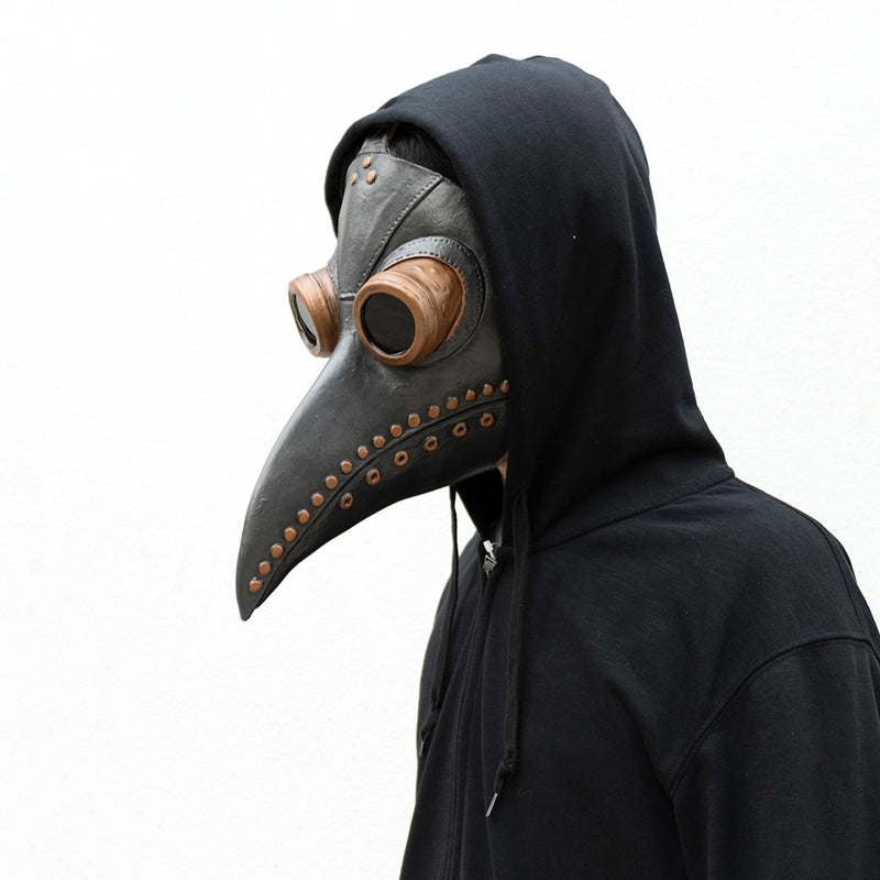 Plague Doctor Mask Cosplay Anime Latex Face Masks Long Nose Bird Beak Steampunk Halloween Masque Costume Props - CrazeCosplay