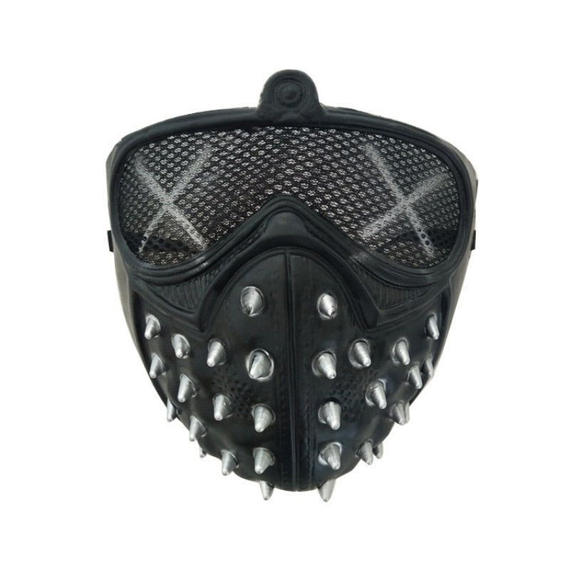 Punk Rivet Mask Party Devil Cosplay Masks Masquerade Half Face Props Cosplay Mask for Halloween Party - CrazeCosplay