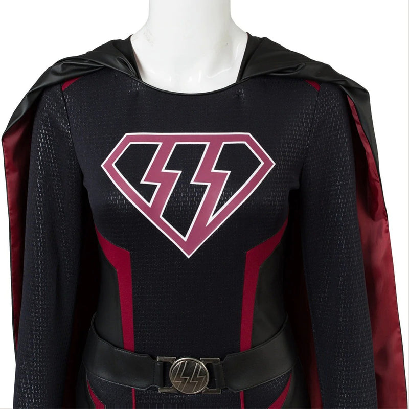 Supergirl Overgirl Kara Zor El Danvers Outfit Cosplay Costume Jumpsuit Cape - CrazeCosplay