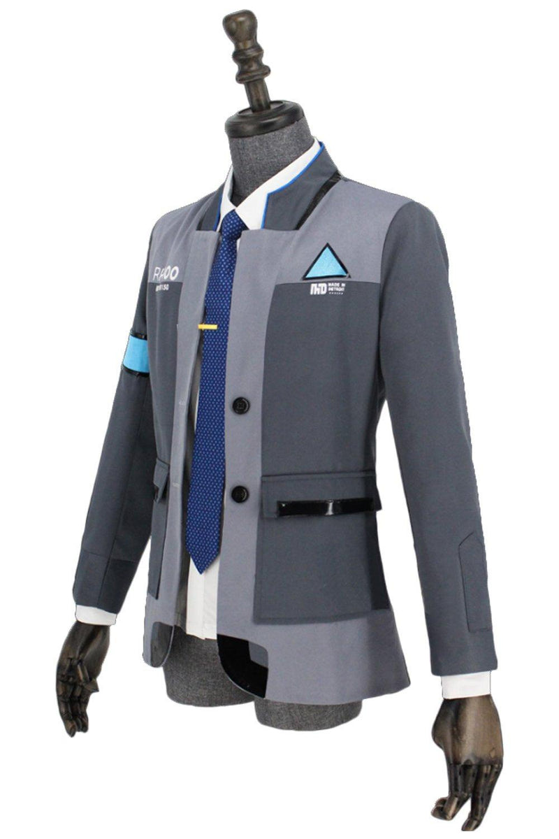 Detroit Become Human Connor Rk800 Agent Suit Uniform Tight Unifrom Cosplay Costume Halloween - CrazeCosplay