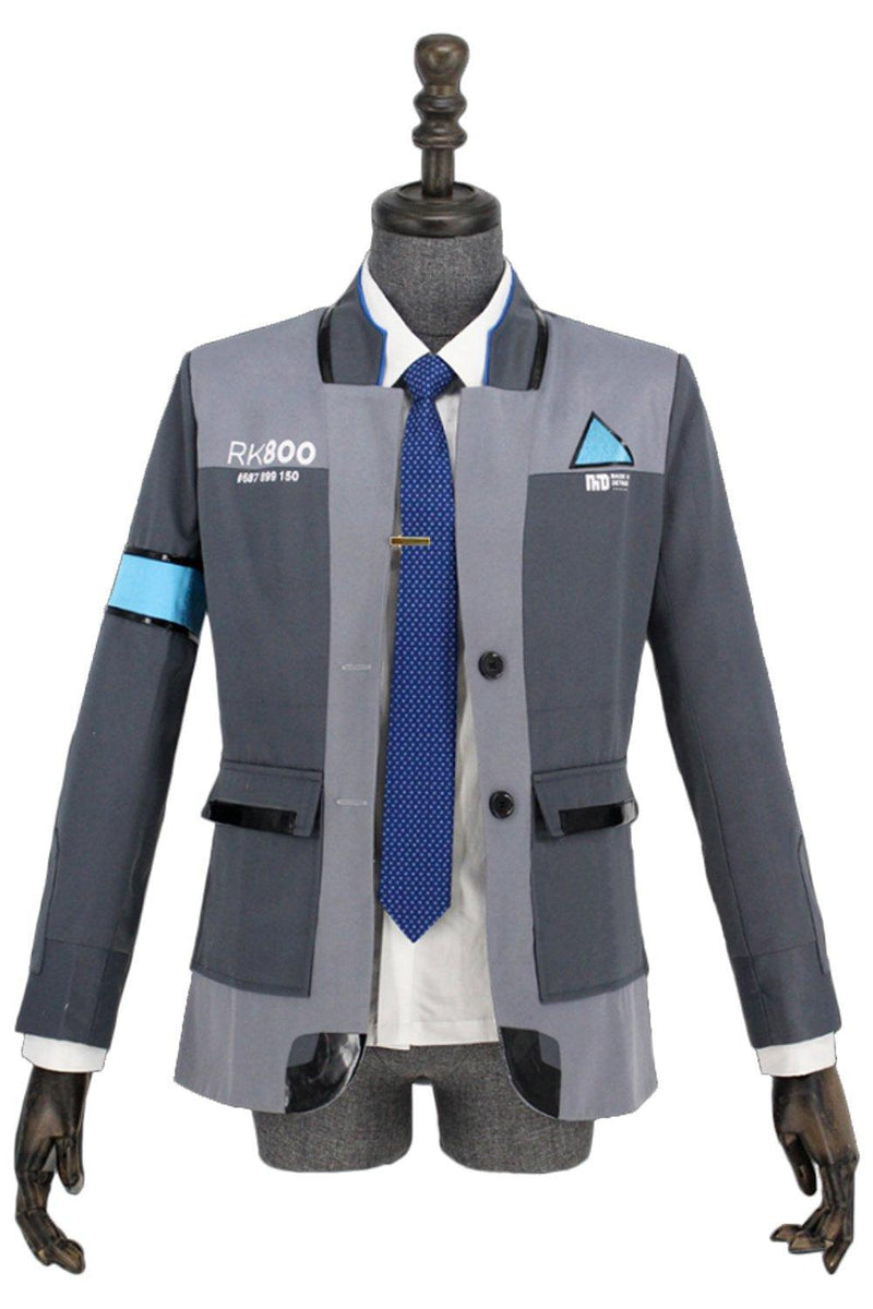 Detroit Become Human Connor Rk800 Agent Suit Uniform Tight Unifrom Cosplay Costume Halloween - CrazeCosplay