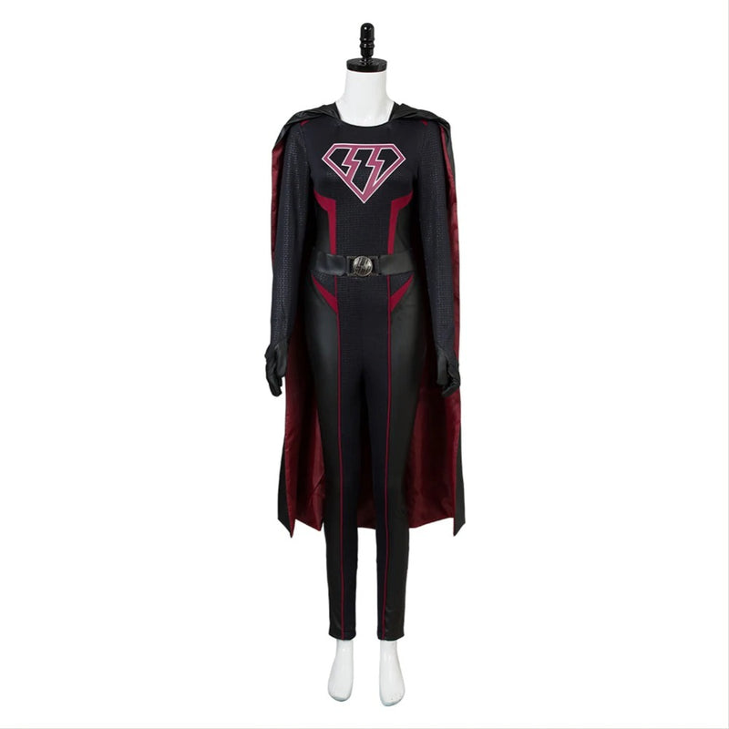 Supergirl Overgirl Kara Zor El Danvers Outfit Cosplay Costume Jumpsuit Cape - CrazeCosplay